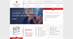 Desktop Screenshot of haemo-pharma.at